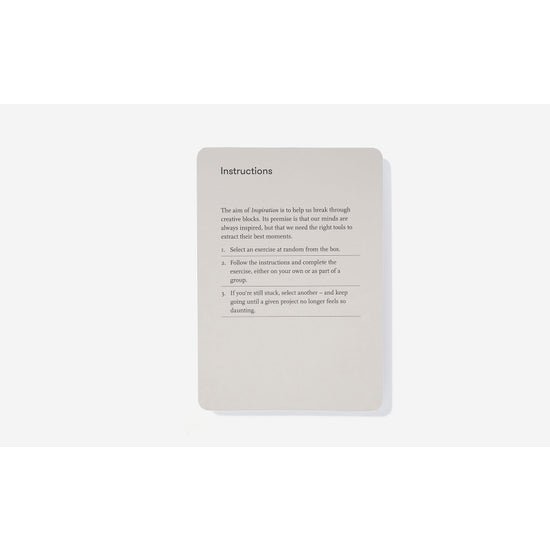 Inspiration Cards - DIGS
