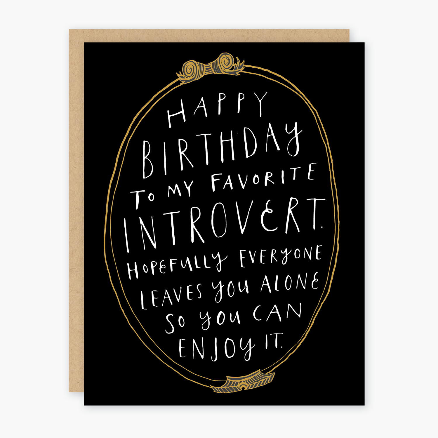 Introvert Birthday Card - DIGS
