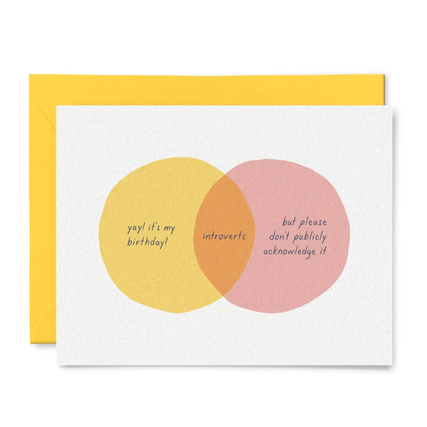 Introvert Venn Diagram Card - DIGS