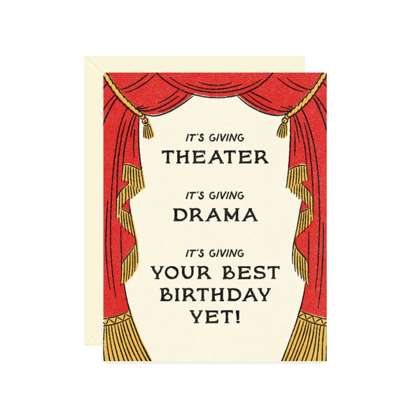 It’s Giving Drama Birthday Card - DIGS
