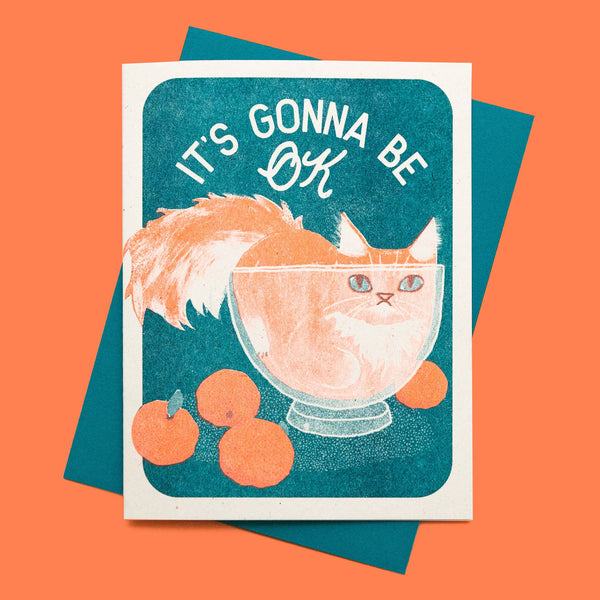 It's Gonna Be OK Cat Sympathy Card - DIGS