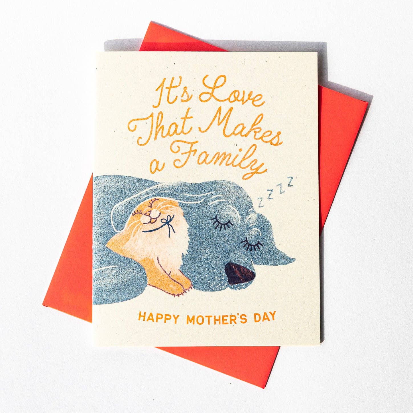 It's Love That Makes a Family Mothers Day Card - DIGS