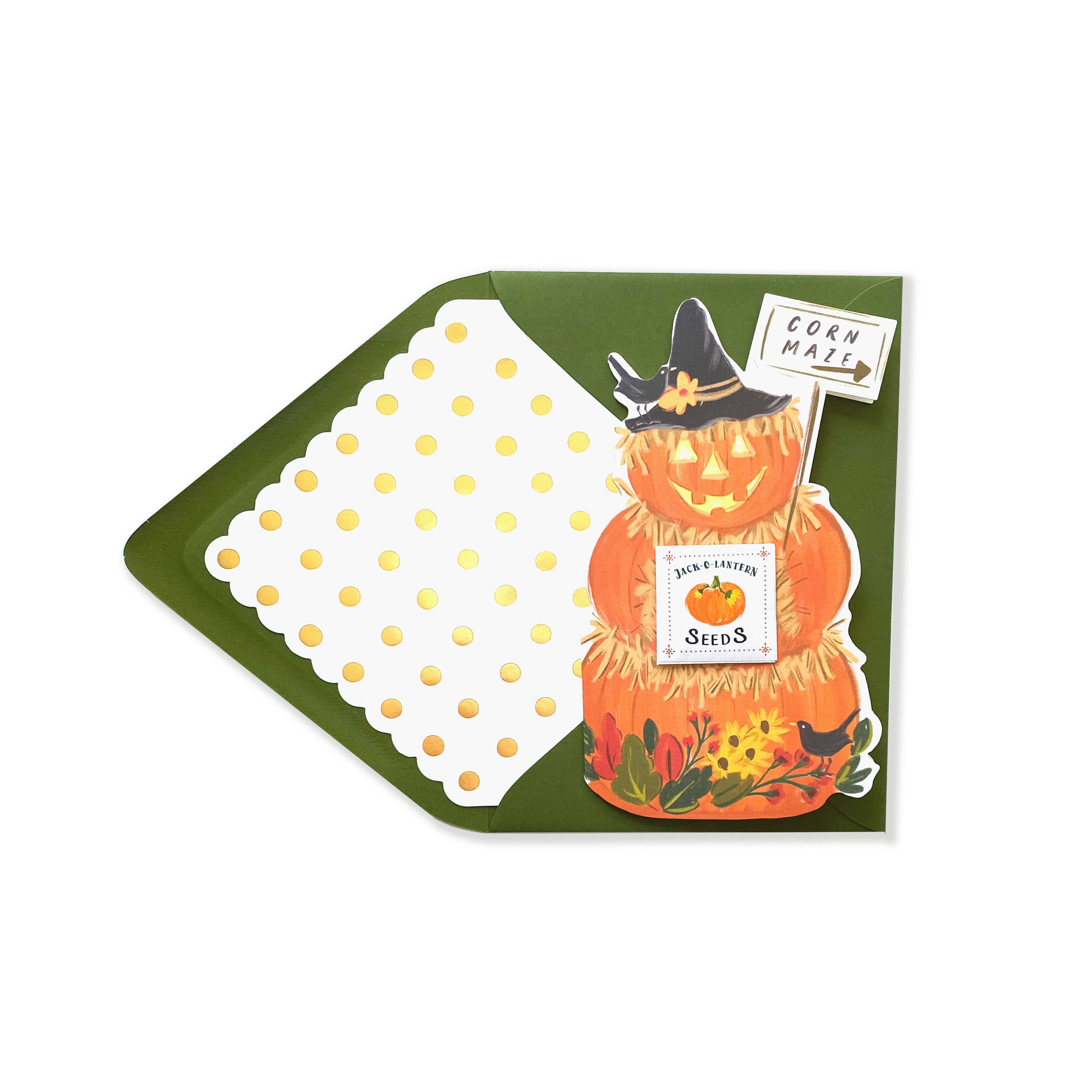 Jack O Lantern Halloween Card - DIGS