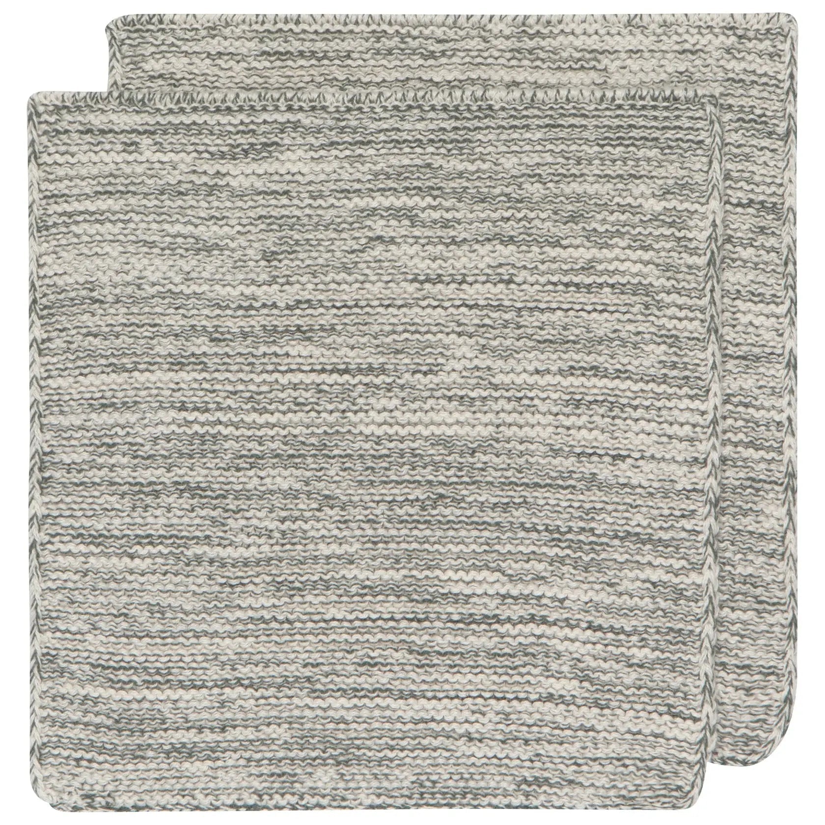 Jade Green Knit Dishcloths, Set of 2 - DIGS