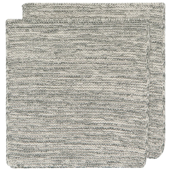 Jade Green Knit Dishcloths, Set of 2 - DIGS
