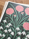 January Month Flowers Card - DIGS