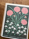 January Month Flowers Card - DIGS
