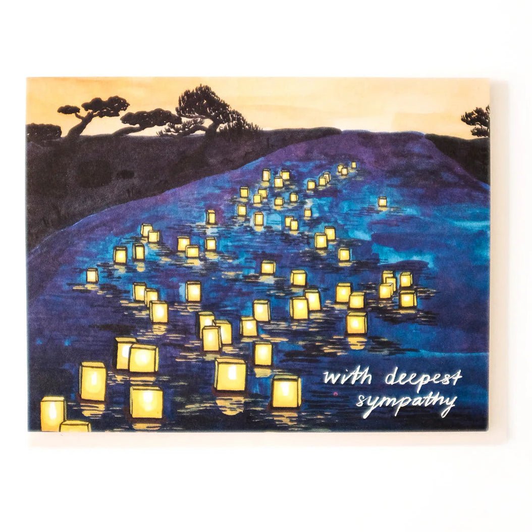 Japanese Lantern Sympathy Card - DIGS