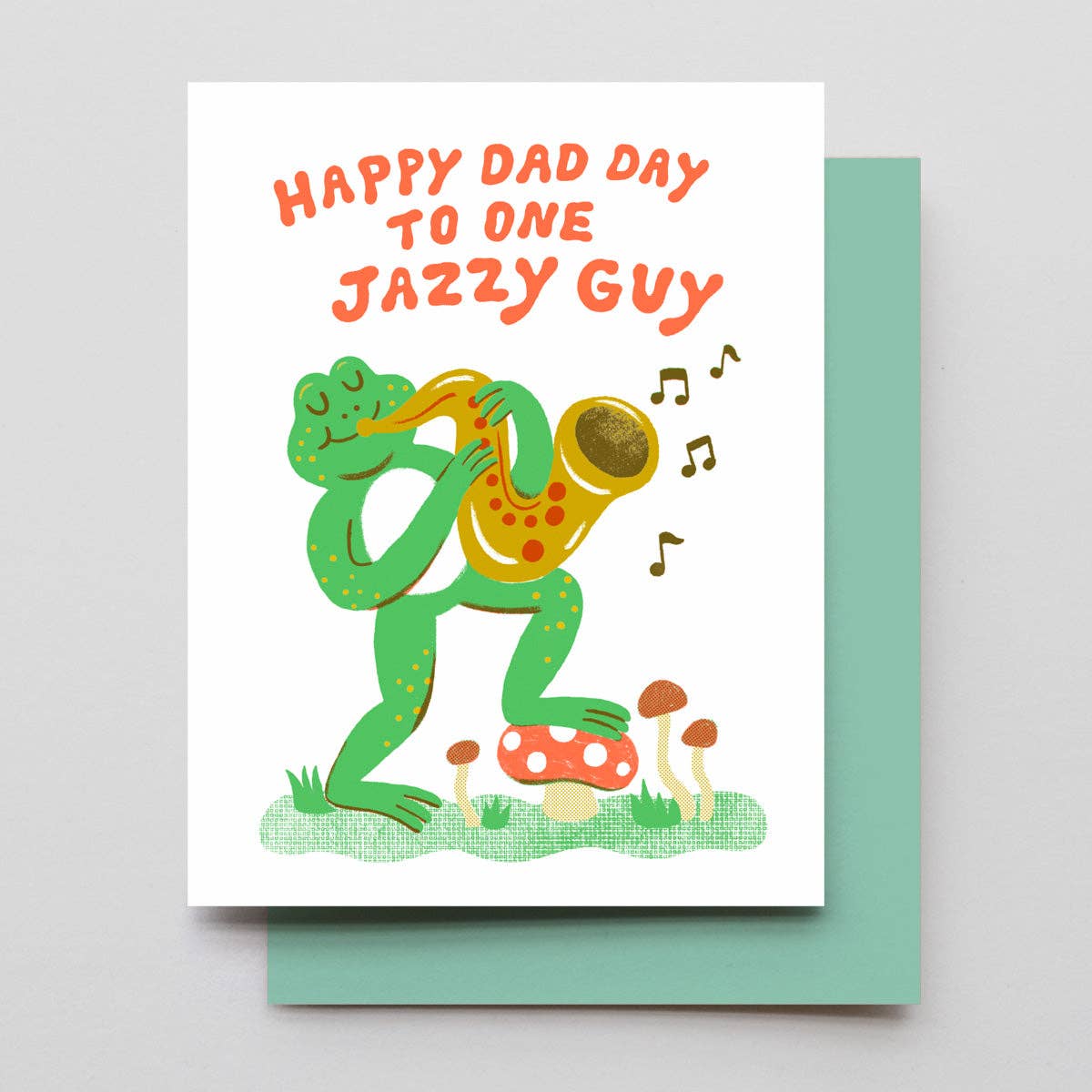 Jazzy Frog Father's Day Card - DIGS