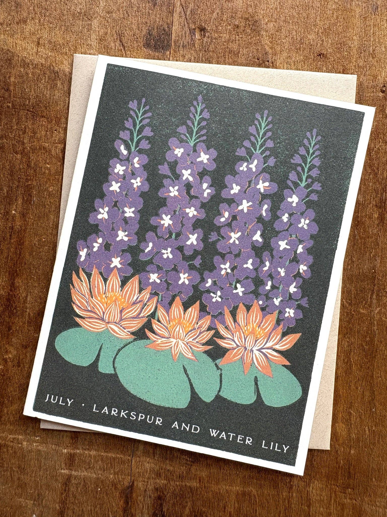 July Month Flowers Card - DIGS