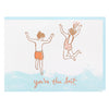 Jumping Into Lake Friendship Card - DIGS