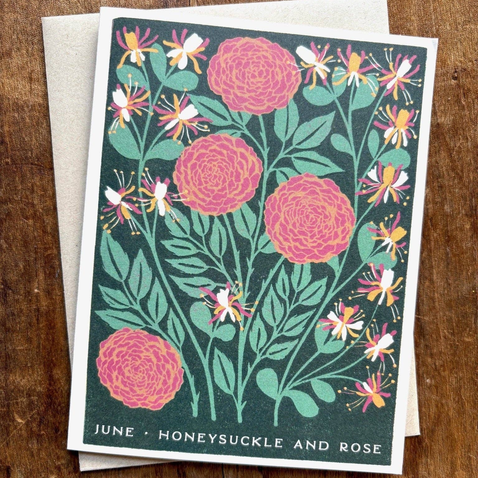 June Month Flowers Card - DIGS