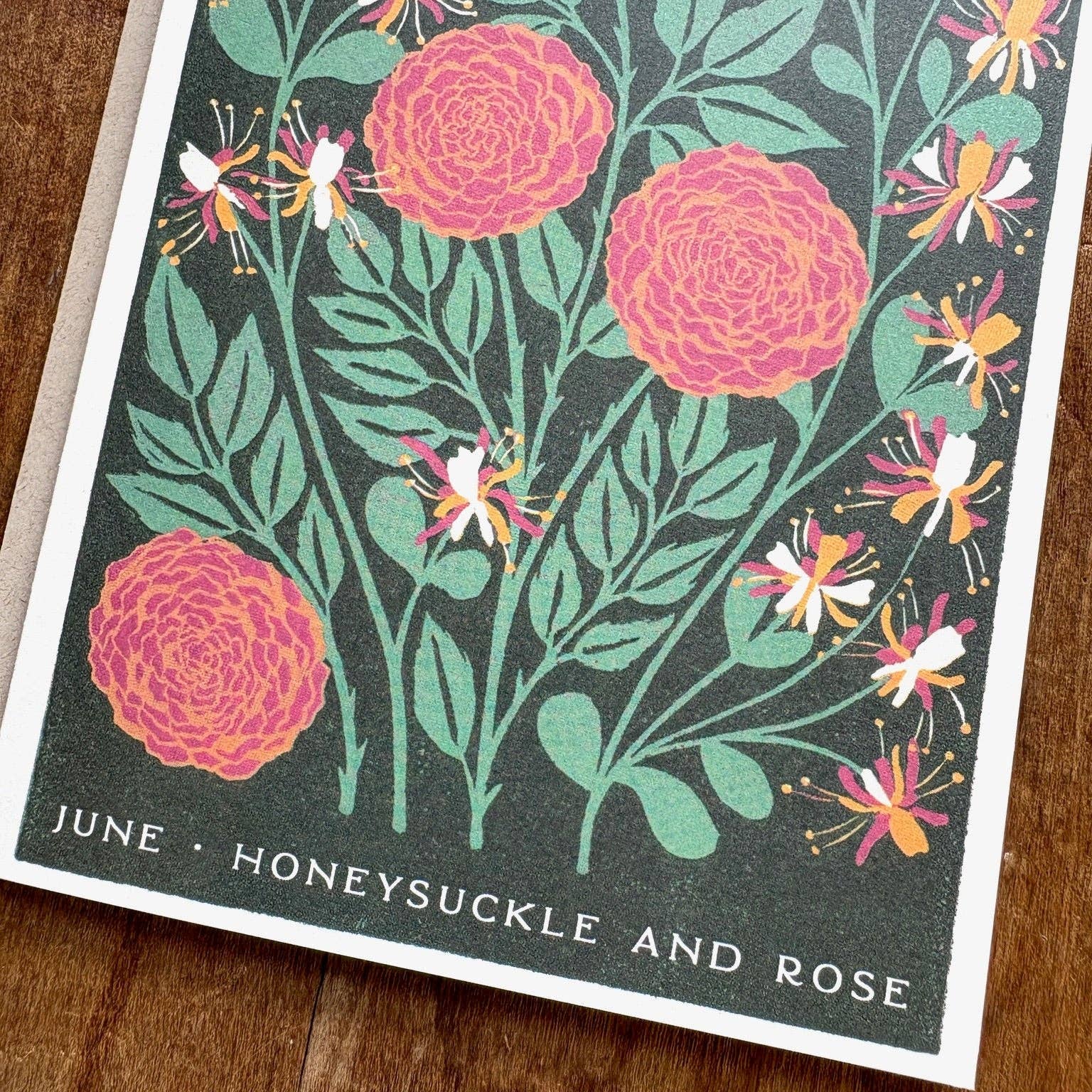 June Month Flowers Card - DIGS