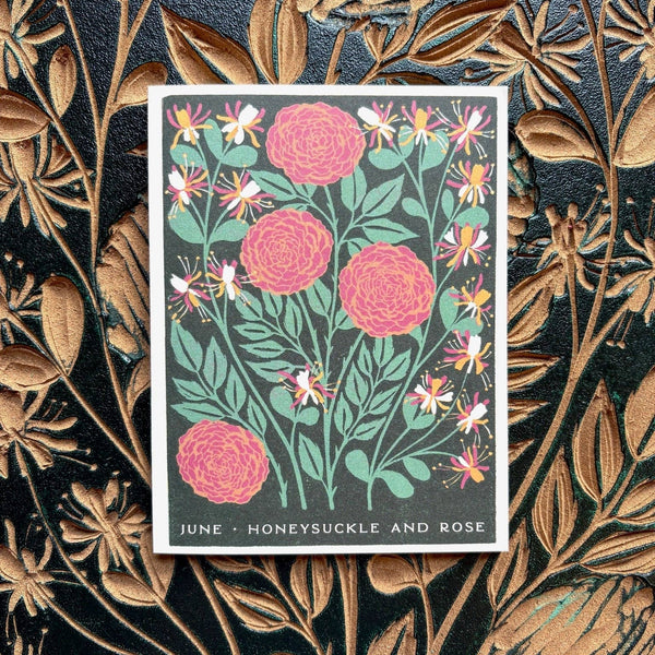 June Month Flowers Card - DIGS