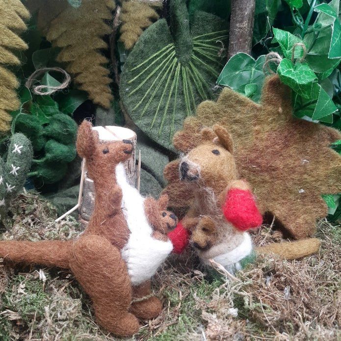 Kanga & Roo Kangaroo Felt Ornament - DIGS