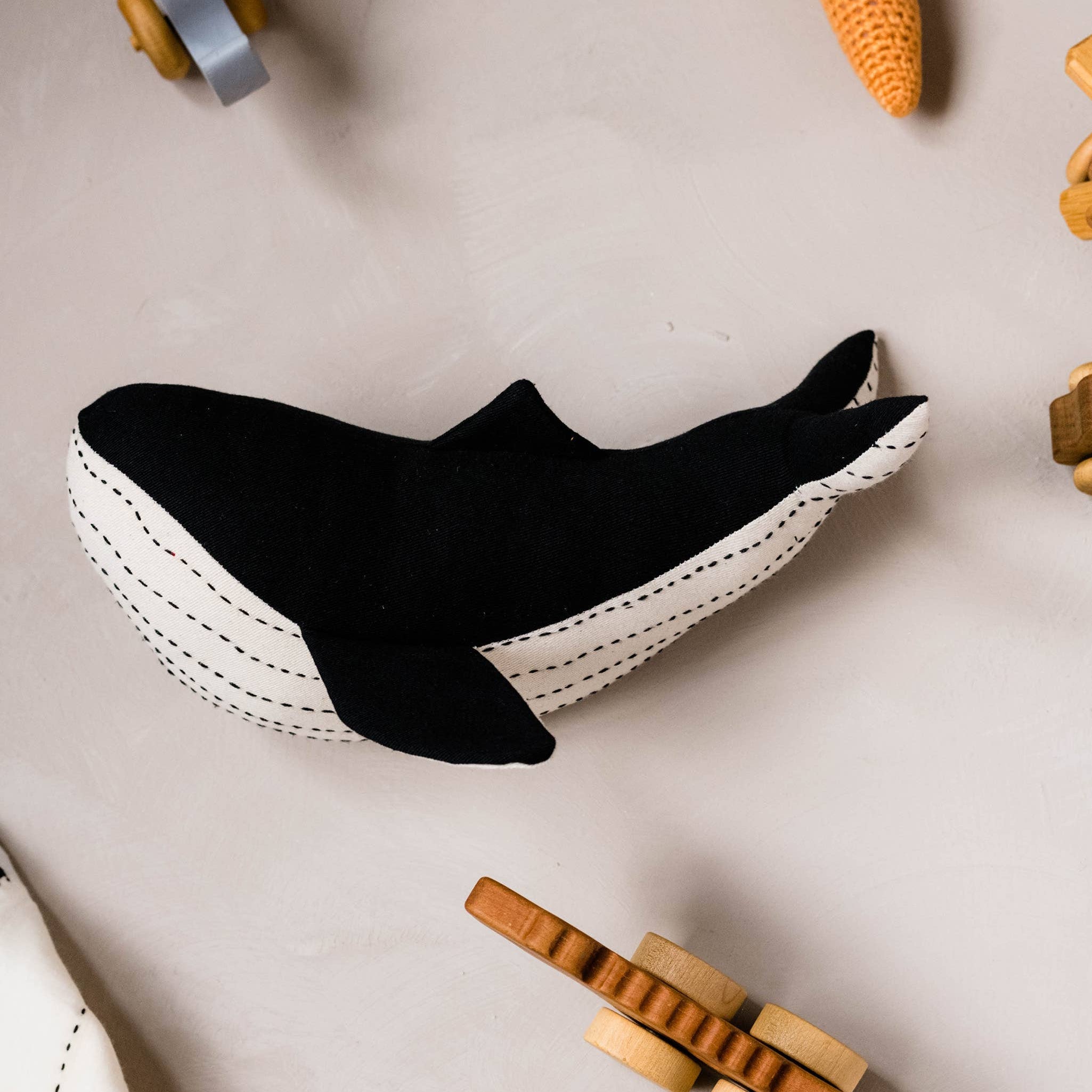 Kantha Stuffed Whale - DIGS