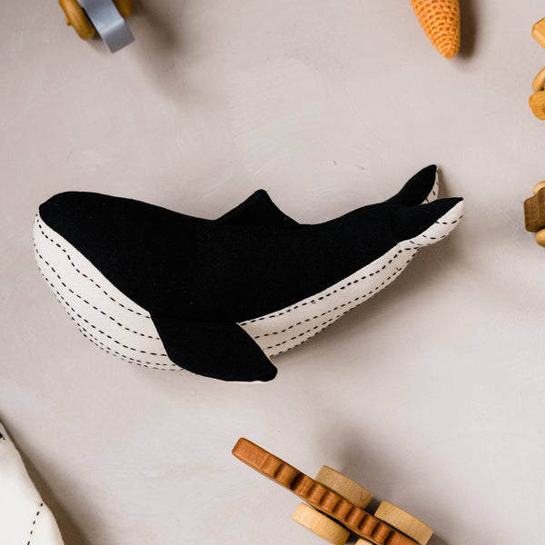 Kantha Stuffed Whale - DIGS