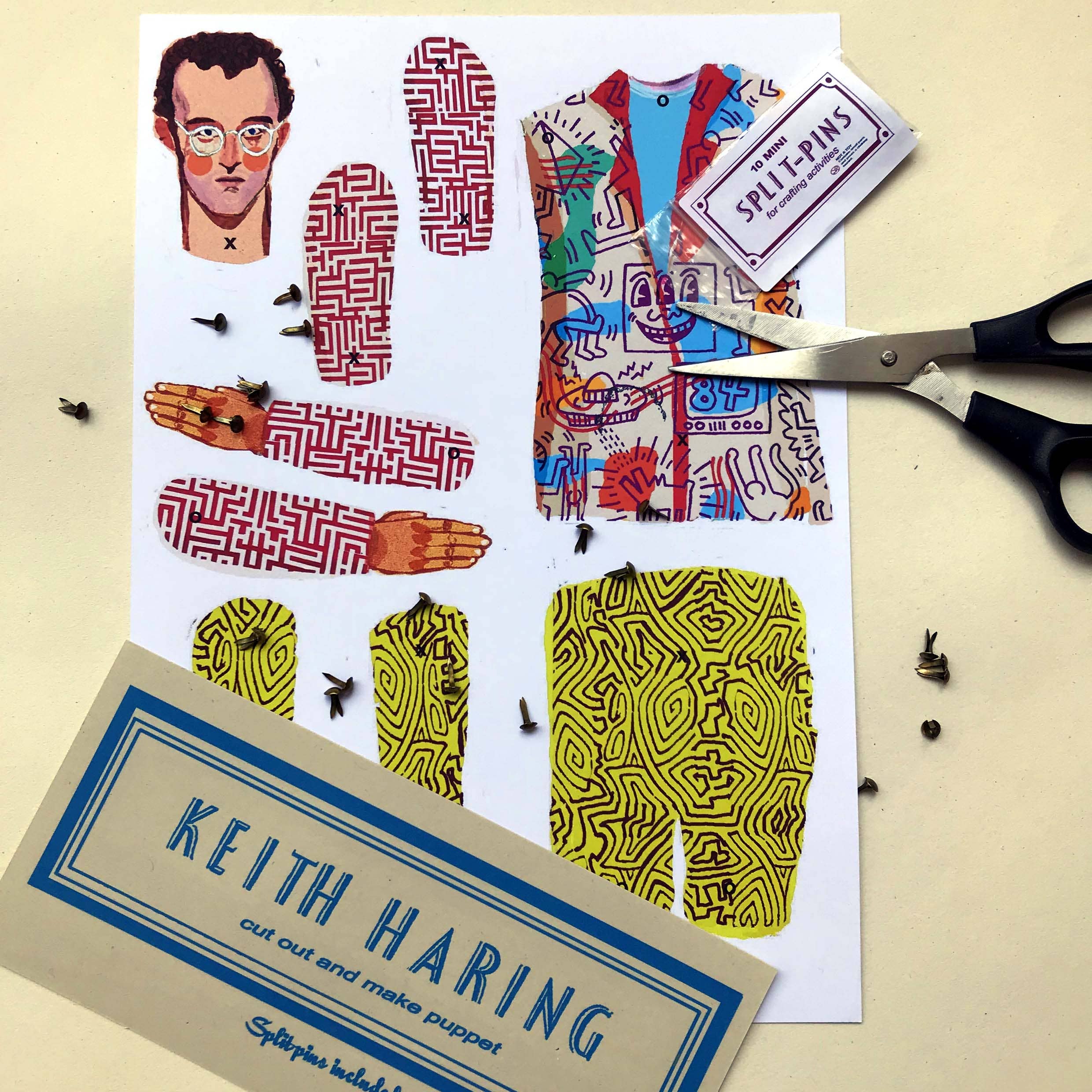 Keith Haring Cut and Make Puppet - DIGS