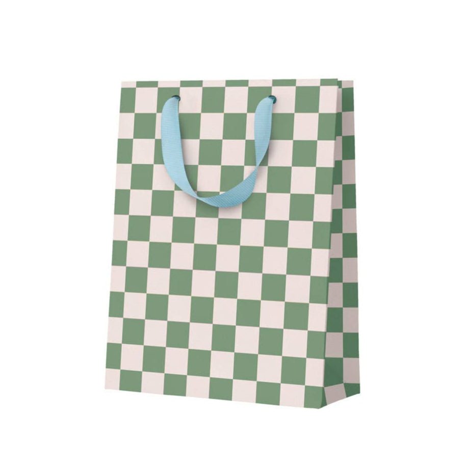 Khaki Checkerboard Gift Bag - DIGS