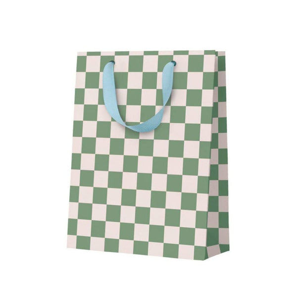 Khaki Checkerboard Gift Bag - DIGS