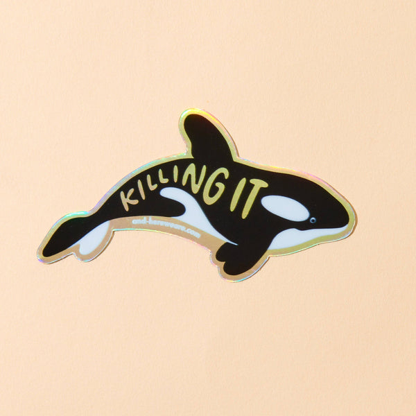 Killing It Orca Sticker - DIGS