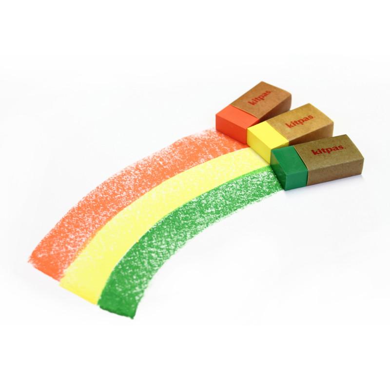 Kitpas Block Crayons 8 Color Set