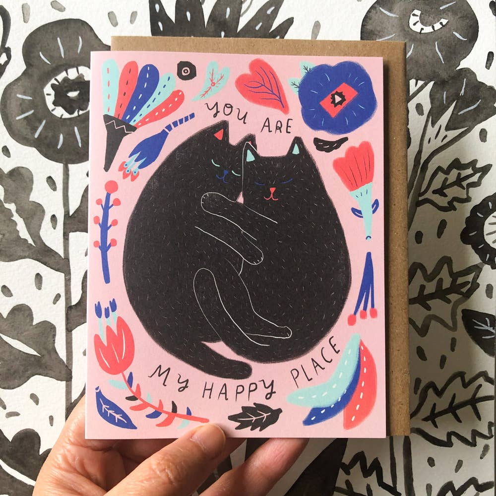Kitty - My Happy Place Love Card - DIGS