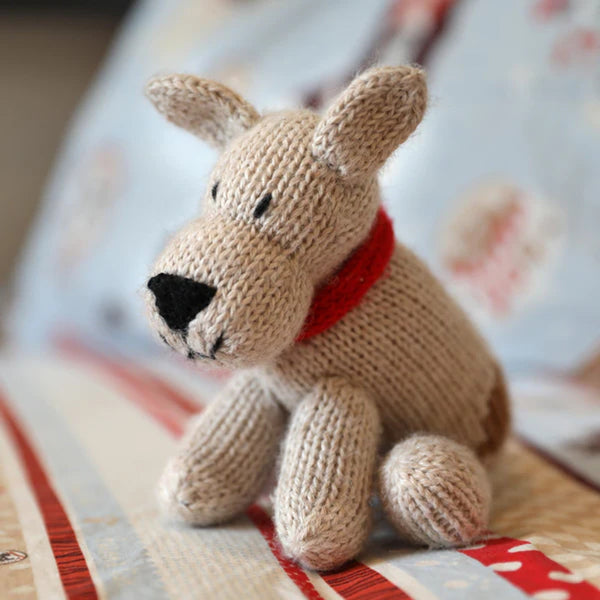 Knitted Dog Stuffed Animal - DIGS