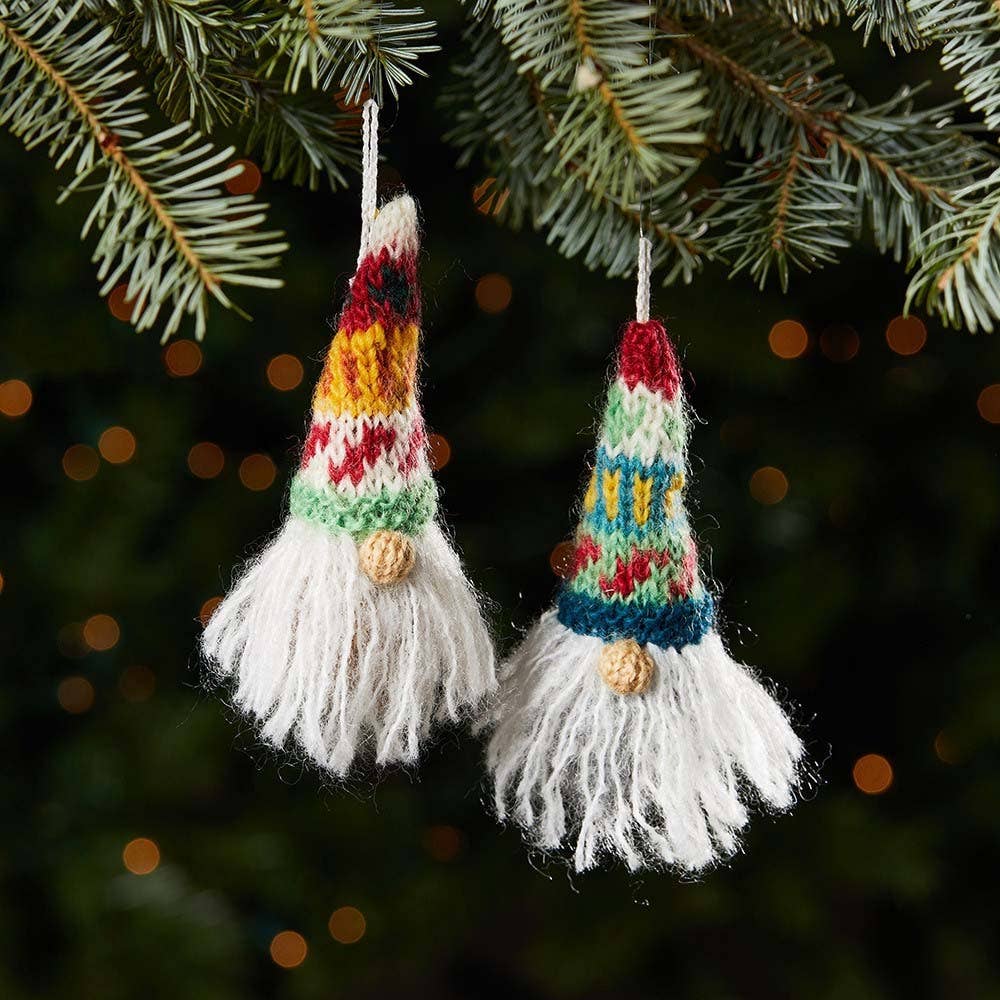 Knitted Gnome Ornament - DIGS