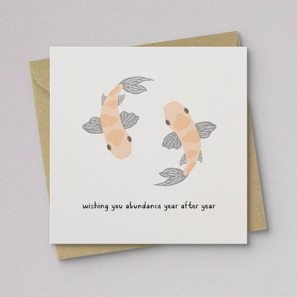 Koi Fish Lunar New Year Card - DIGS