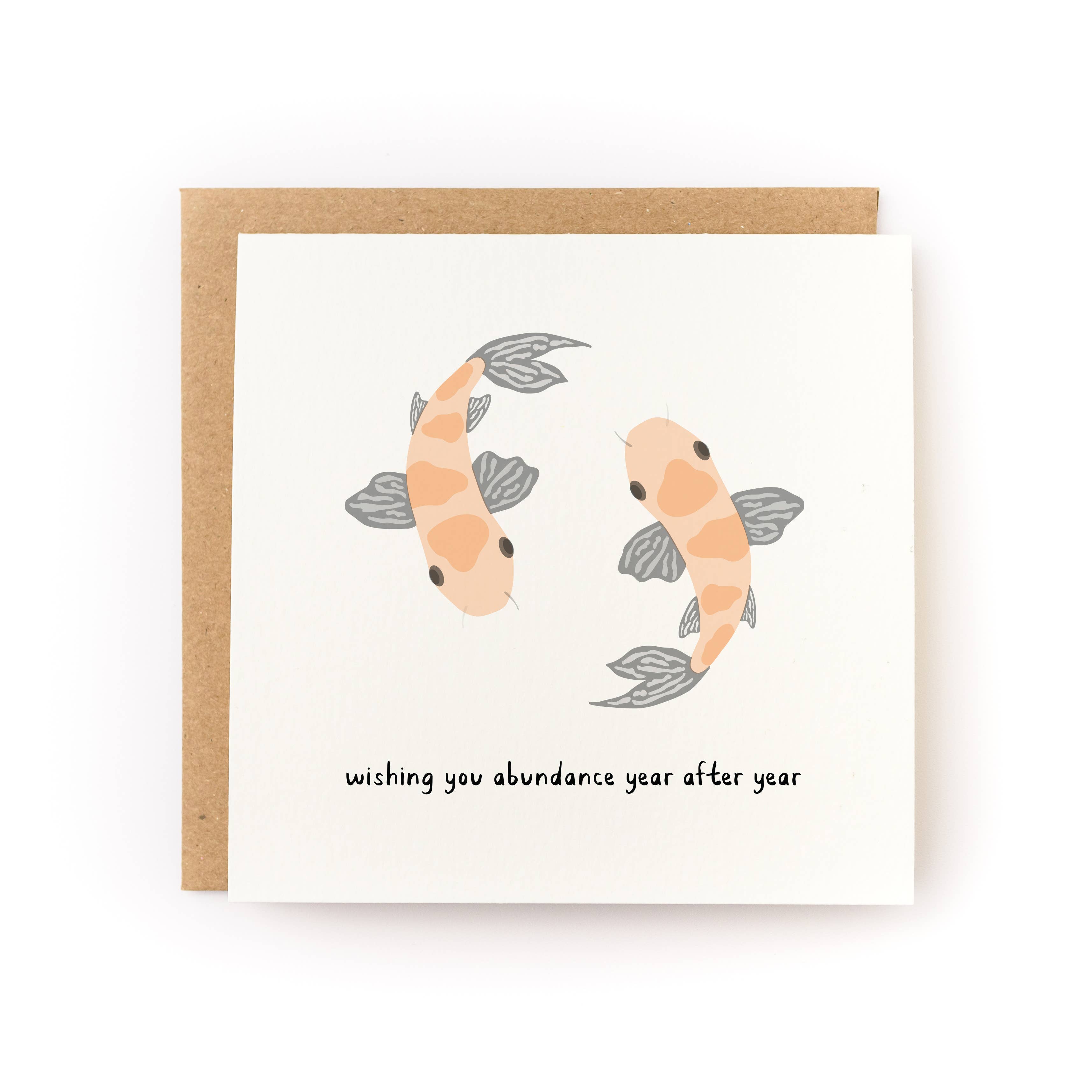 Koi Fish Lunar New Year Card - DIGS