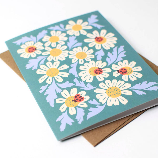 Ladybugs & Chamomile Card - DIGS