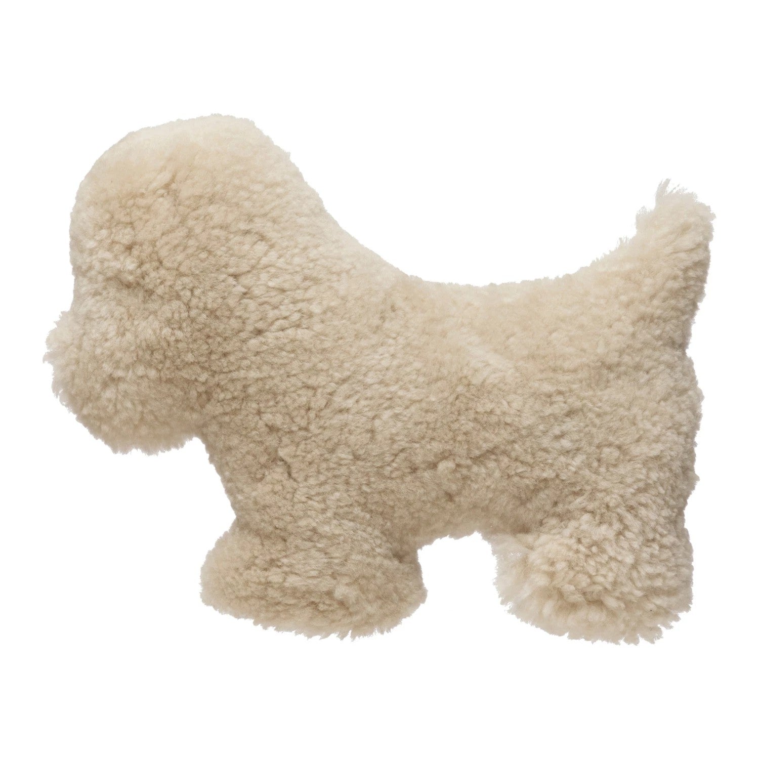 Lamb Fur Dog Shaped Pillow - DIGS
