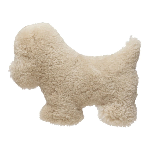 Lamb Fur Dog Shaped Pillow - DIGS