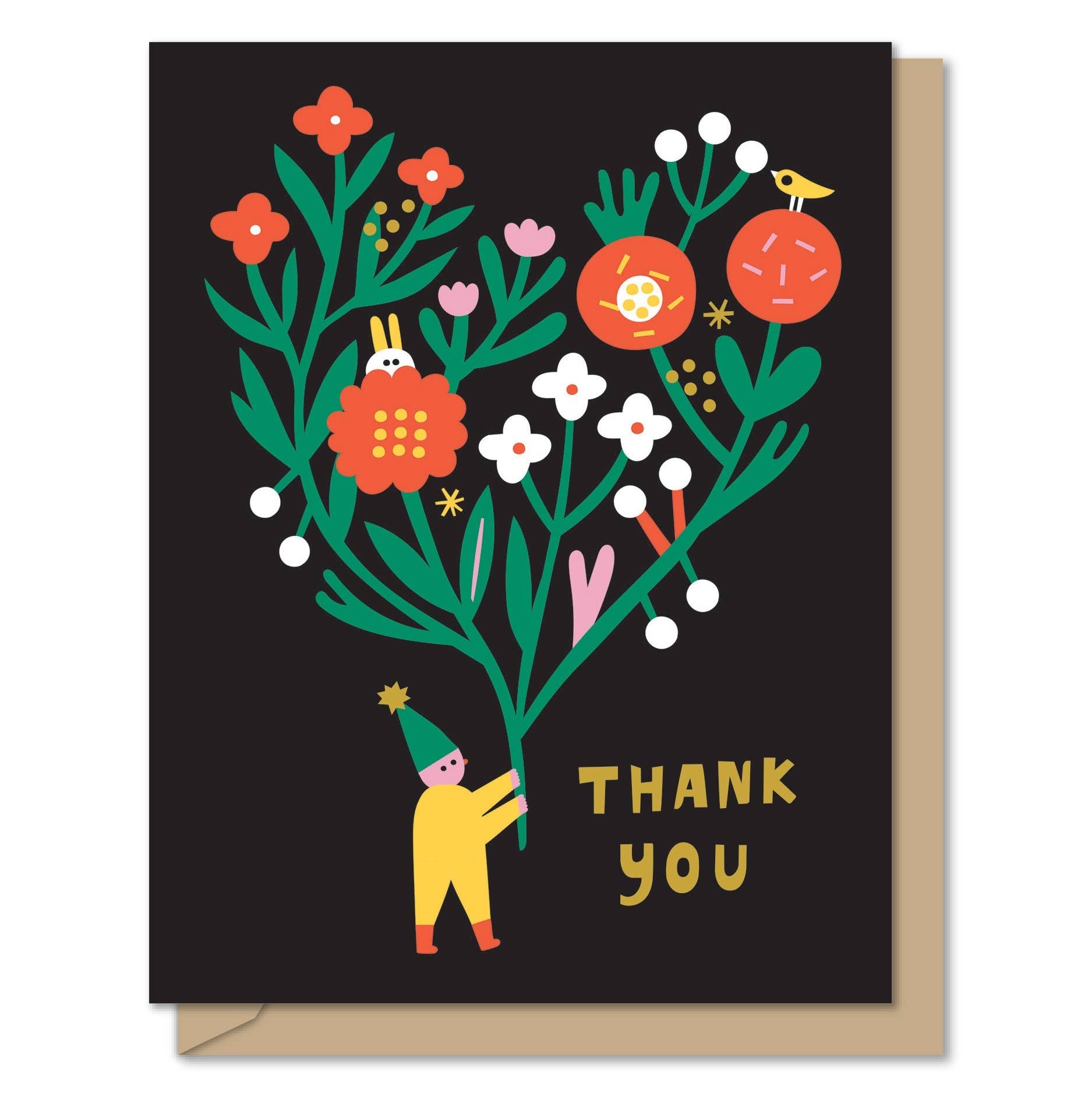 Large Bouquet Thank You Card - DIGS