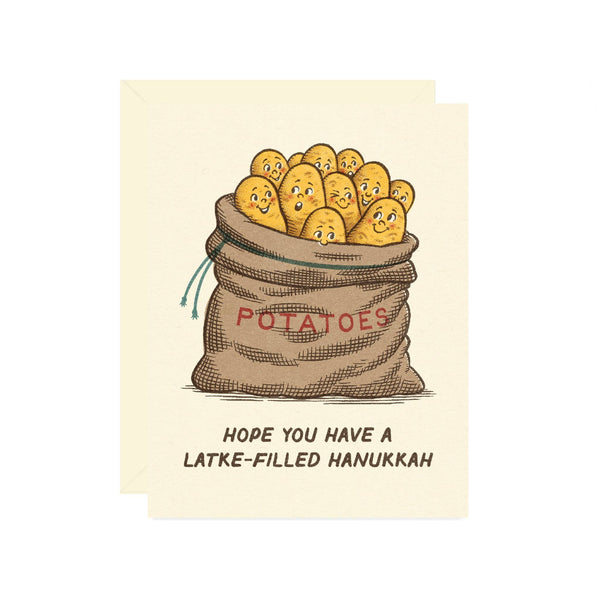 Latke Party Hanukkah Card - DIGS