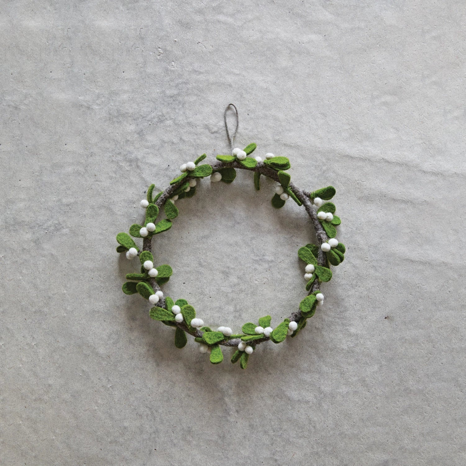 Leaf & Berry Wool Felt Wreath - DIGS