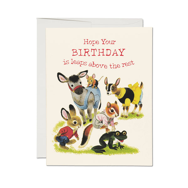 Leaps Above Birthday Card - DIGS