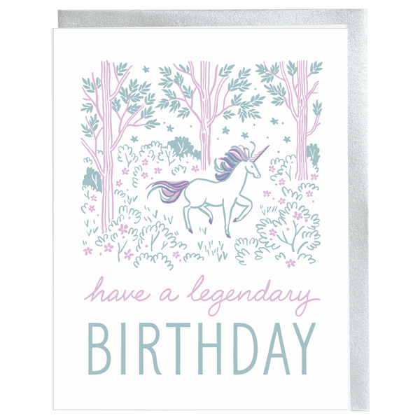 Legendary Unicorn Birthday Card - DIGS