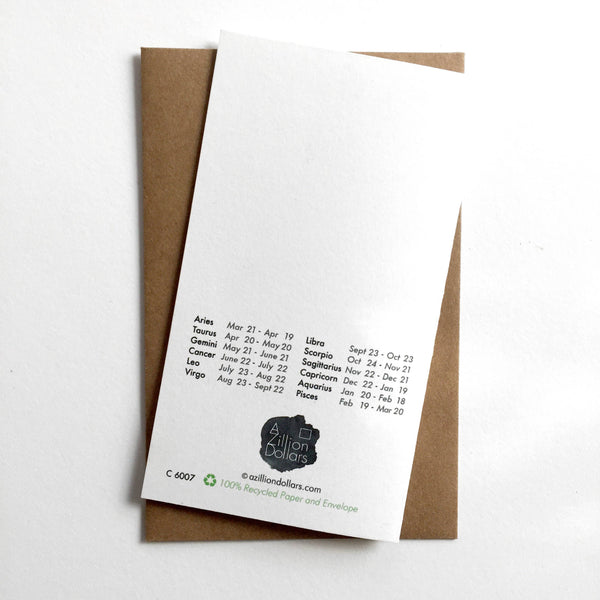 Leo the Lion Zodiac Card - DIGS