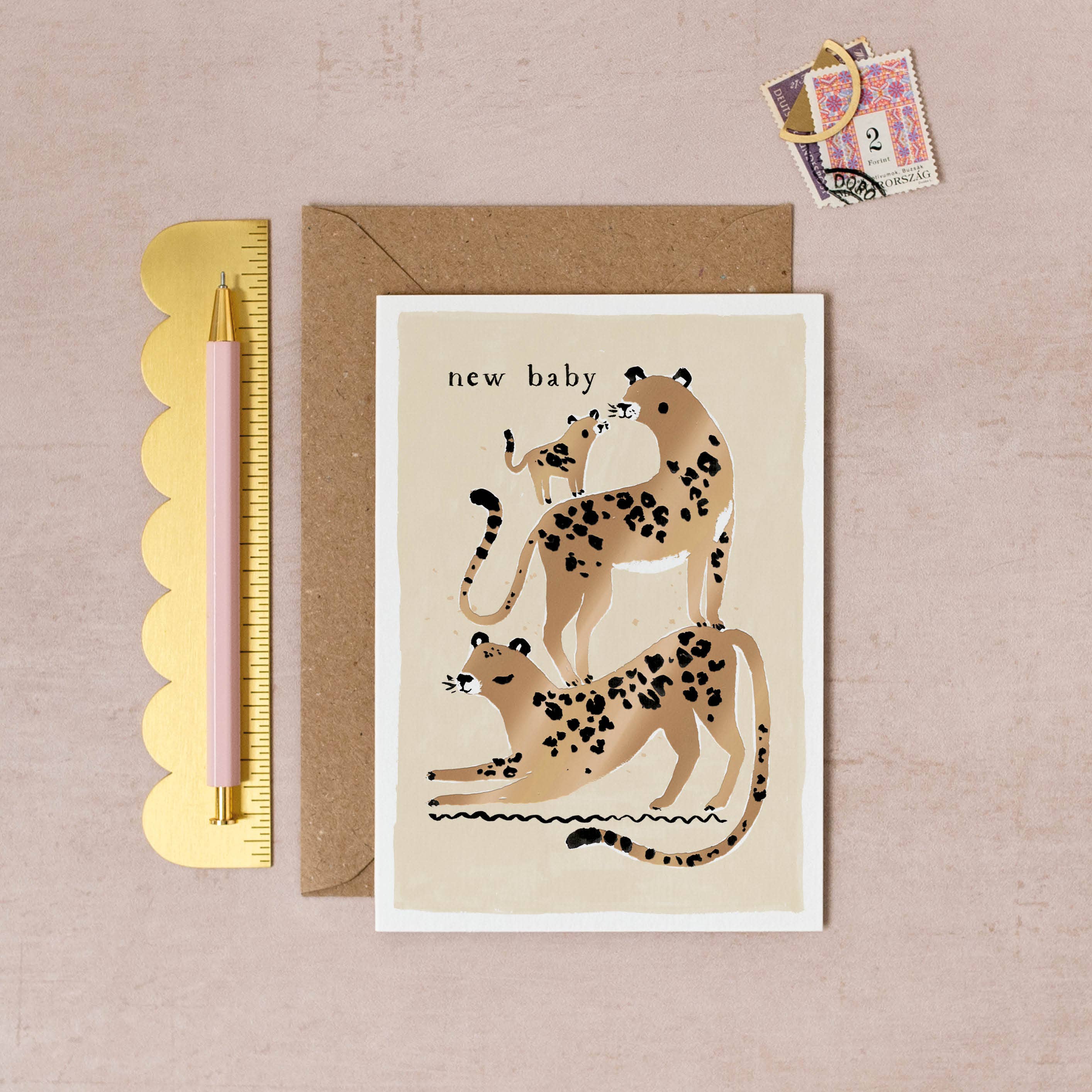 Leopards New Baby Card - DIGS