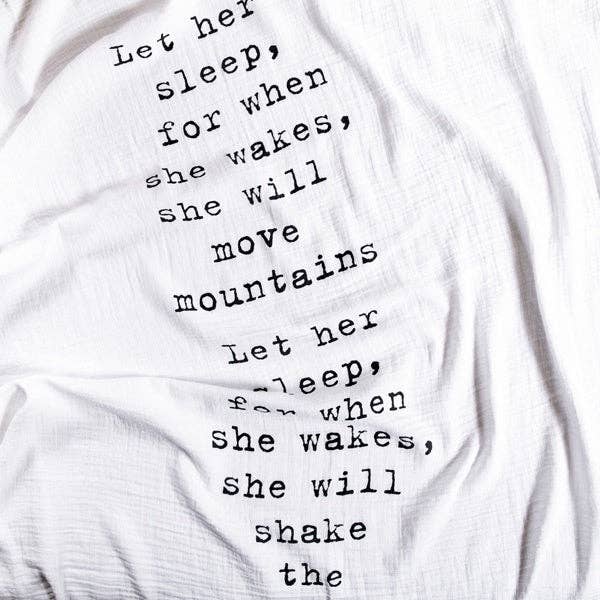 Let Her Sleep Swaddle Blanket - DIGS