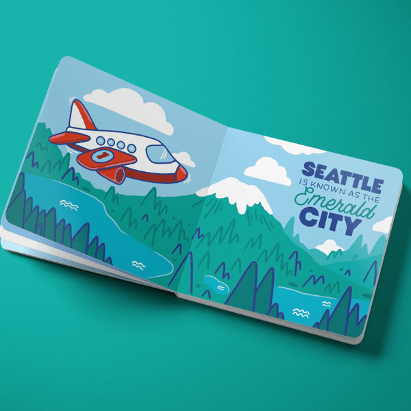 Let's Go To Seattle Board Book - DIGS