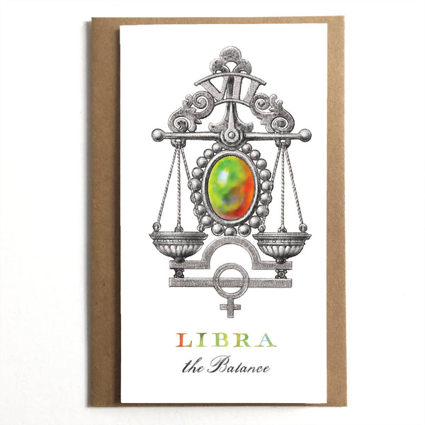 Libra the Balance Zodiac Card - DIGS