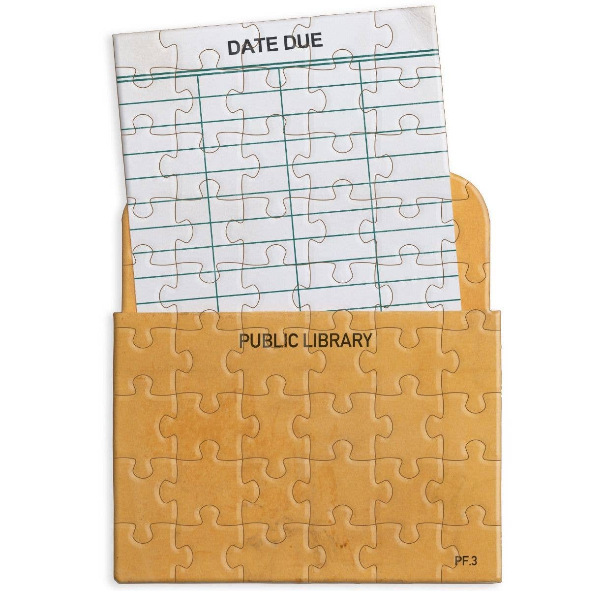 Library Card Jiggie Puzzle - DIGS