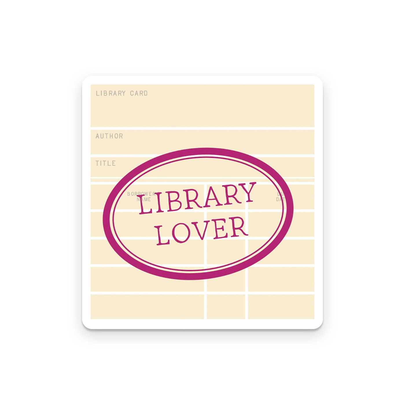 Library Lover Sticker - DIGS