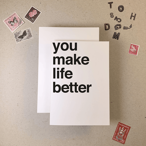 Life is Better Love Card - DIGS