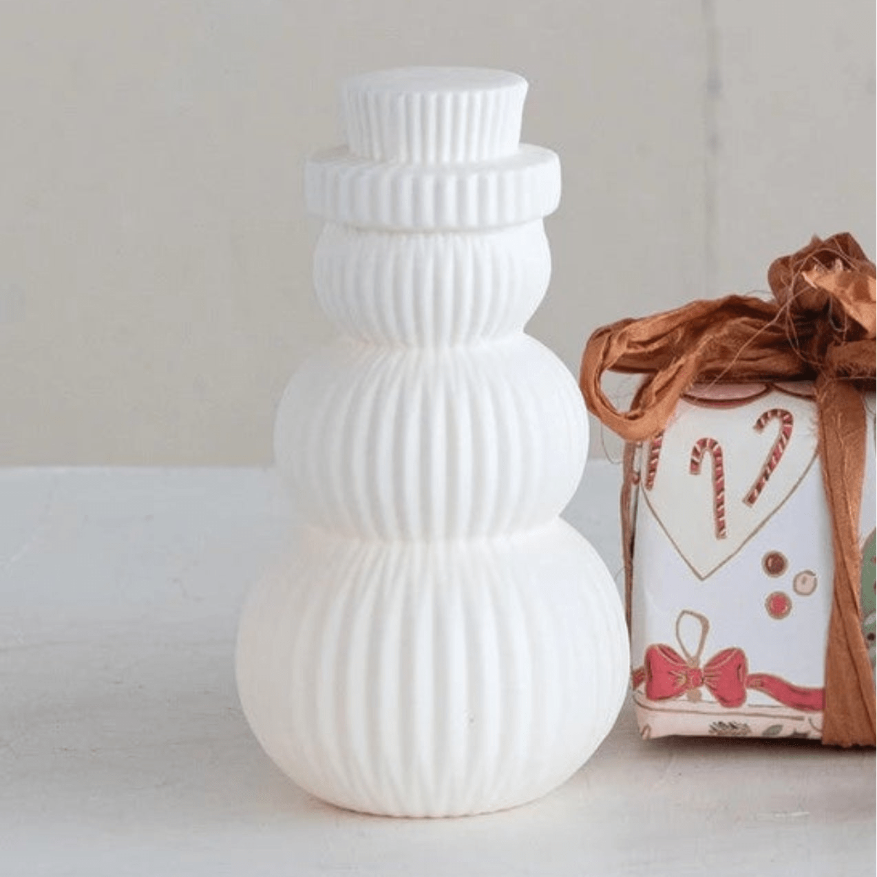 Light - Up Stoneware Snowman - DIGS