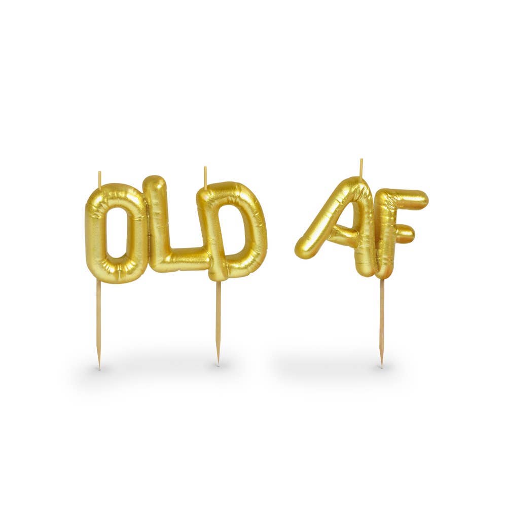 Lighten Up Birthday Party Candles: Old AF - DIGS