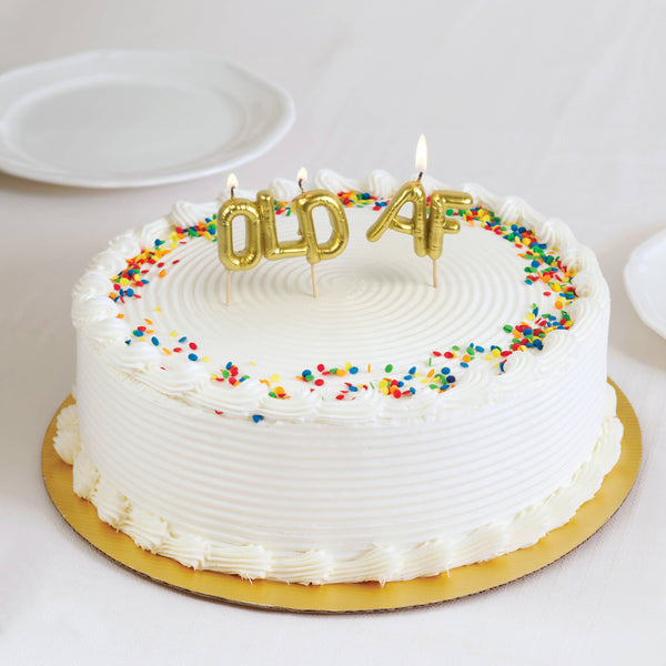 Lighten Up Birthday Party Candles: Old AF - DIGS
